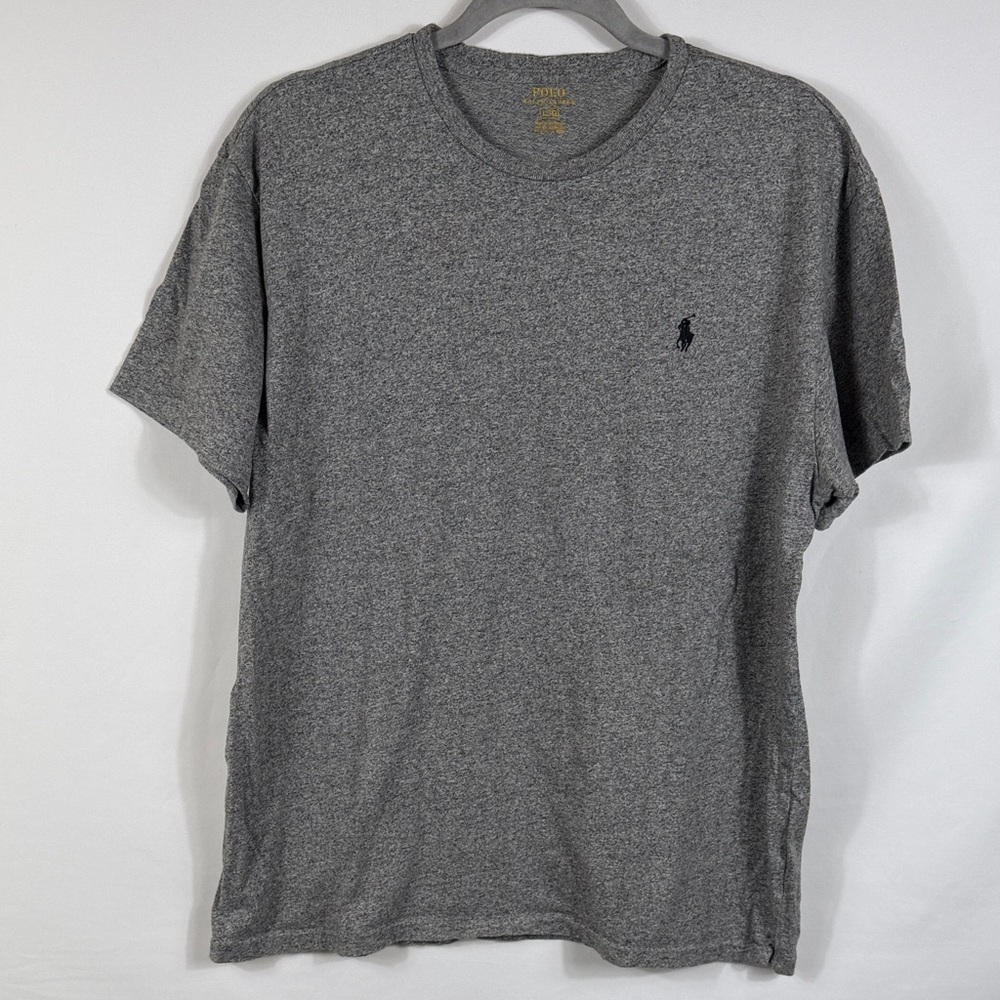 Polo by Ralph Lauren Charcoal Men's Tee Size L. 100% Cotton. Embroidered logo‎